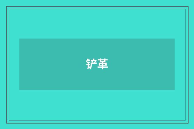 铲革