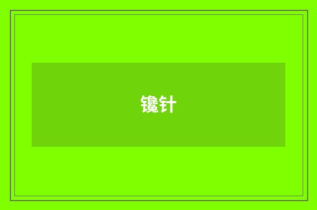 镵针