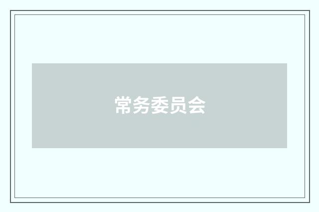 常务委员会