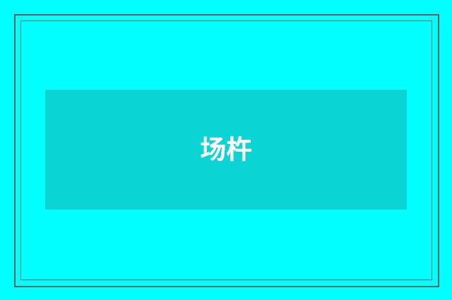 场杵