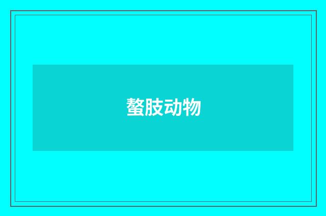螯肢动物