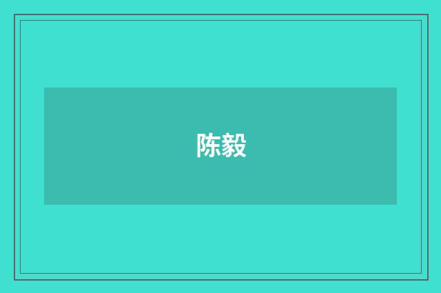 陈毅