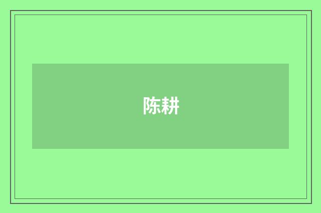 陈耕