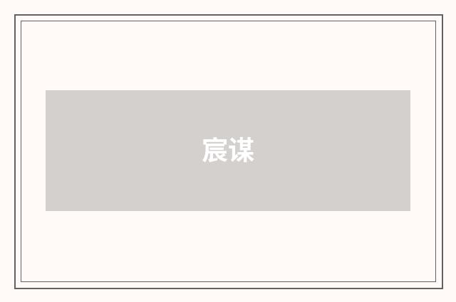 宸谋
