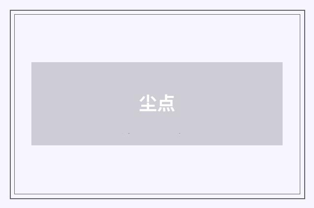 尘点