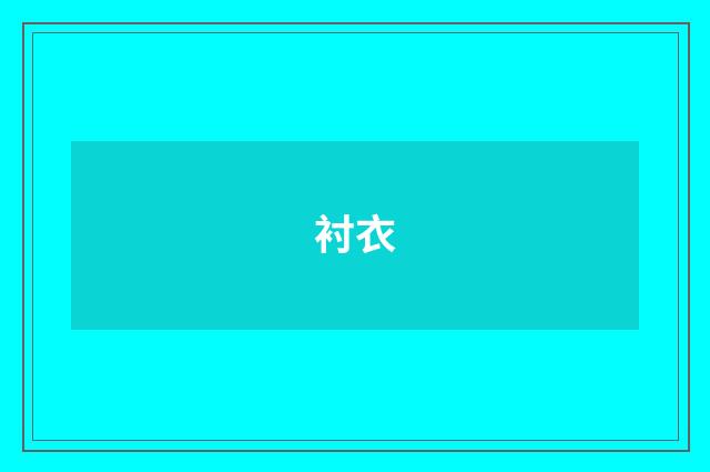 衬衣