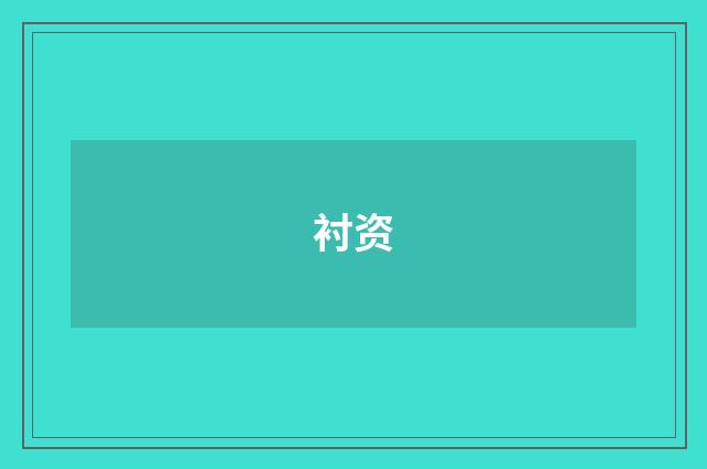 衬资