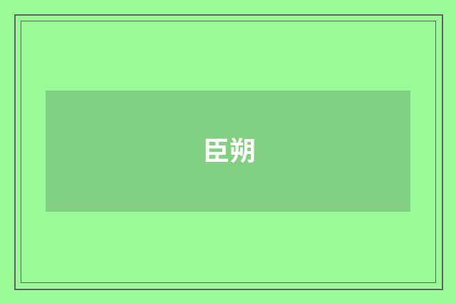 臣朔