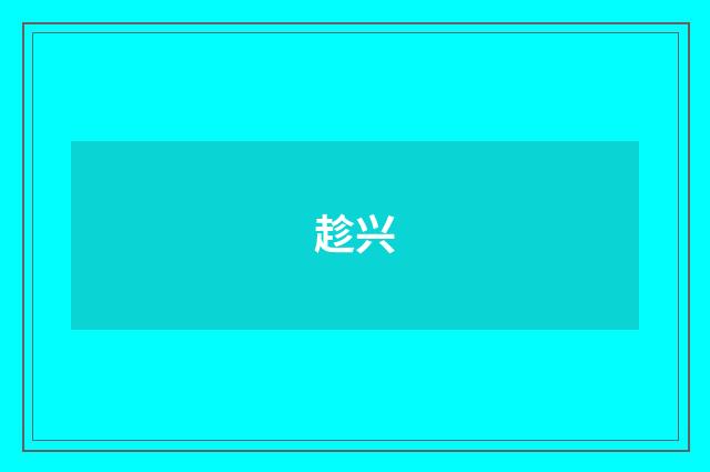 趁兴