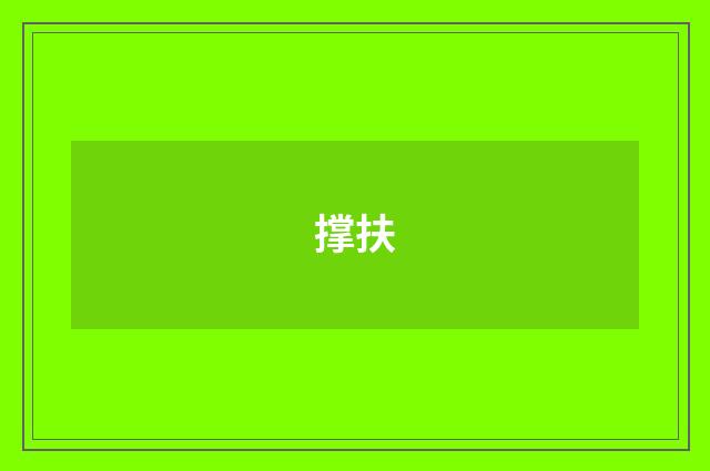 撑扶
