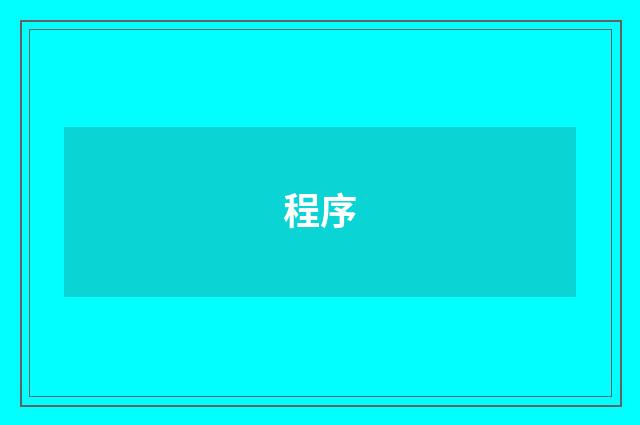 程序