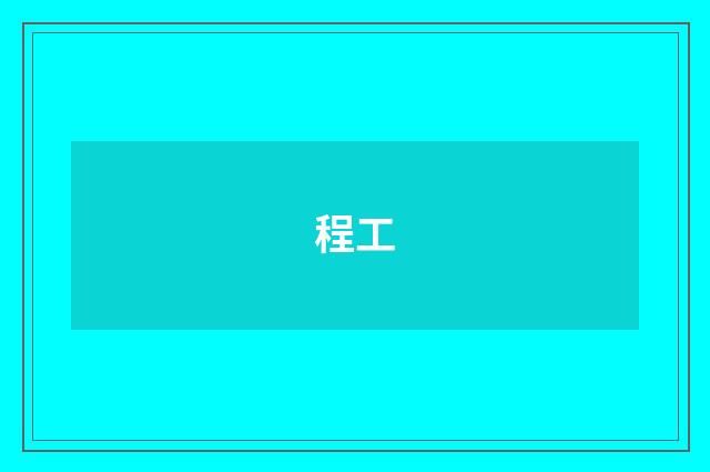 程工