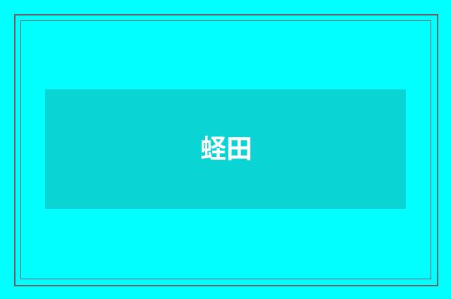 蛏田