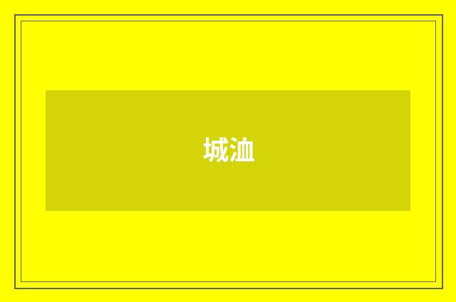 城洫