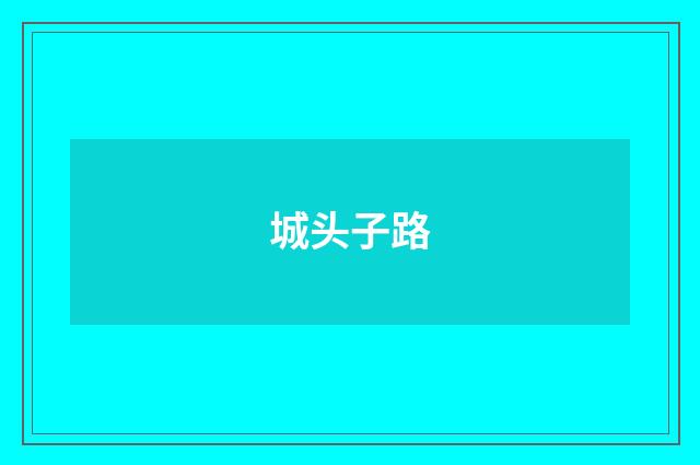 城头子路