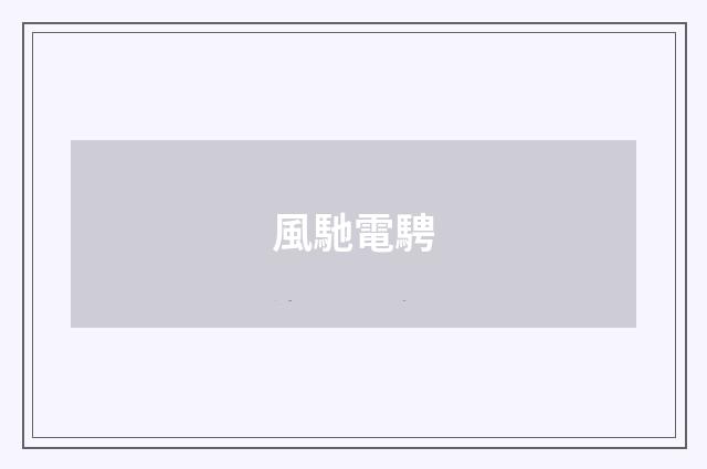 風馳電騁