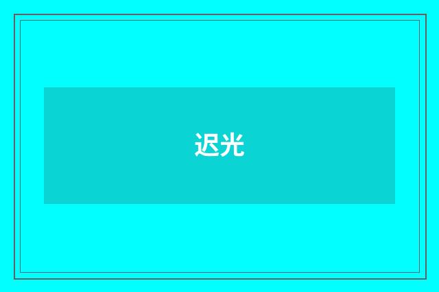 迟光