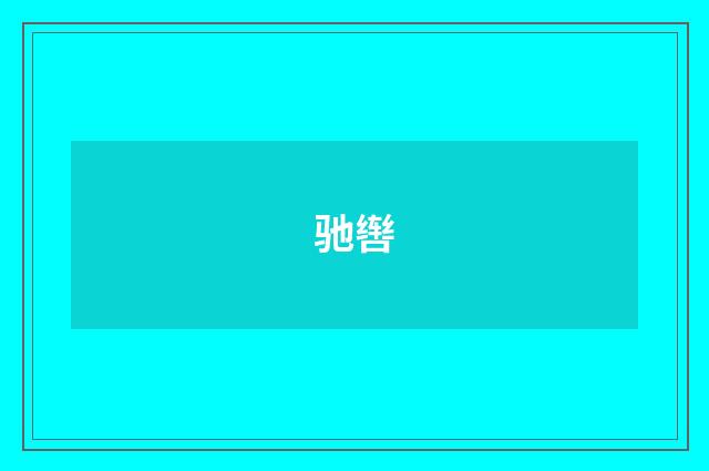 驰辔