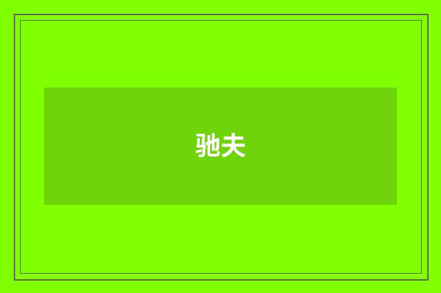 驰夫