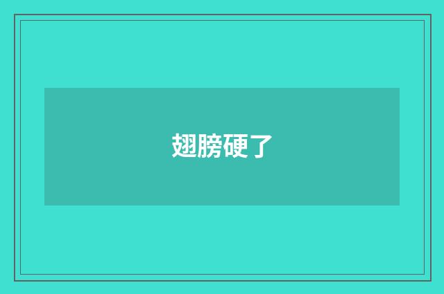 翅膀硬了