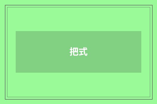 把式