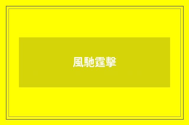 風馳霆擊