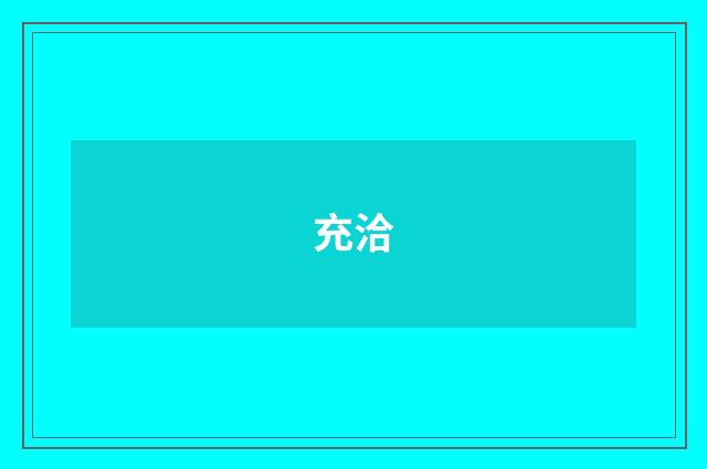 充洽