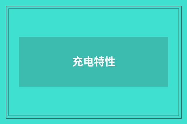 充电特性