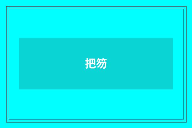 把笏