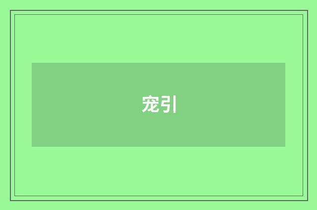 宠引