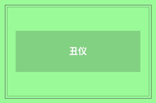 丑仪