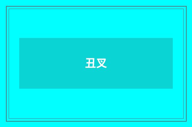 丑叉