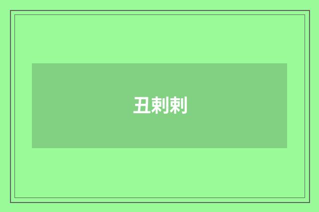 丑剌剌