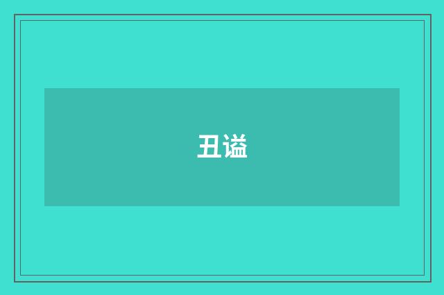 丑谥