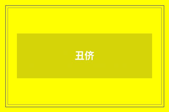 丑侪