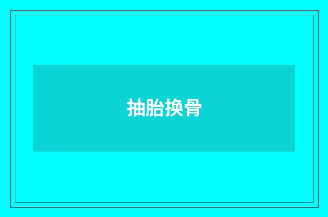 抽胎换骨