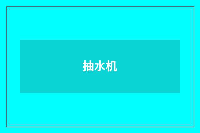 抽水机