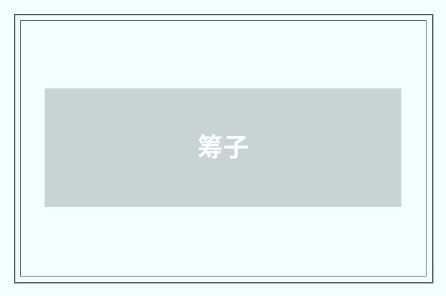筹子