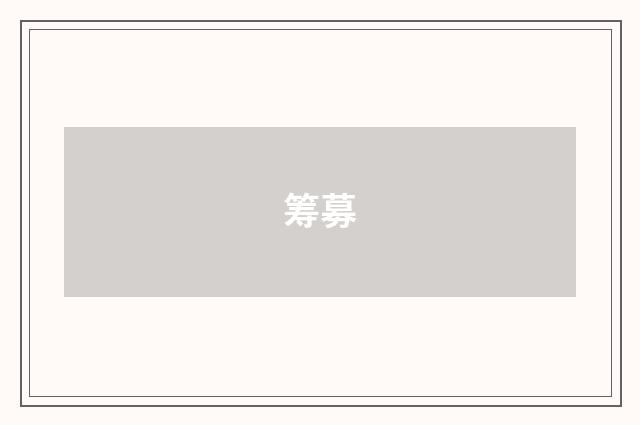 筹募