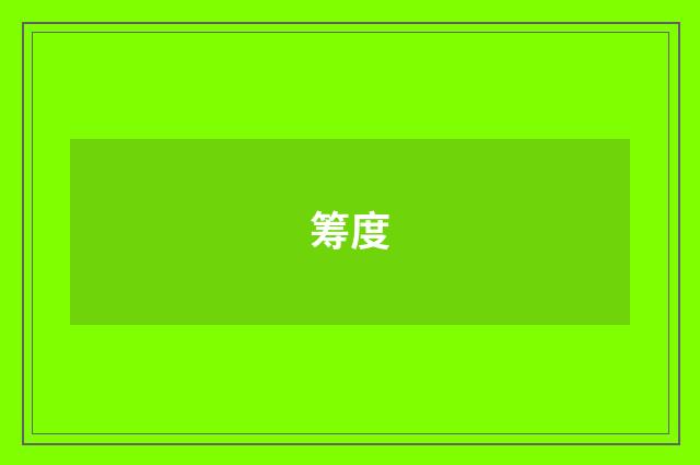 筹度