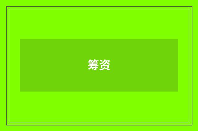 筹资