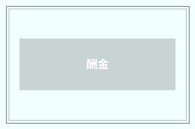 酬金