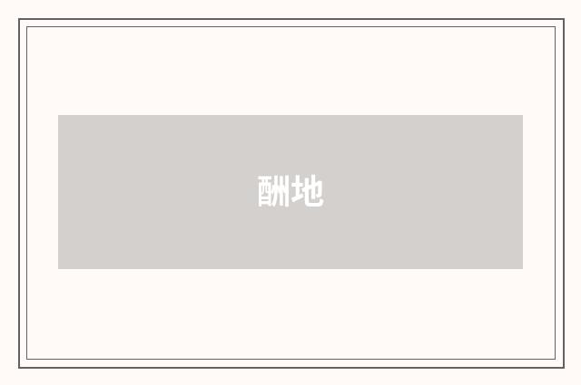 酬地