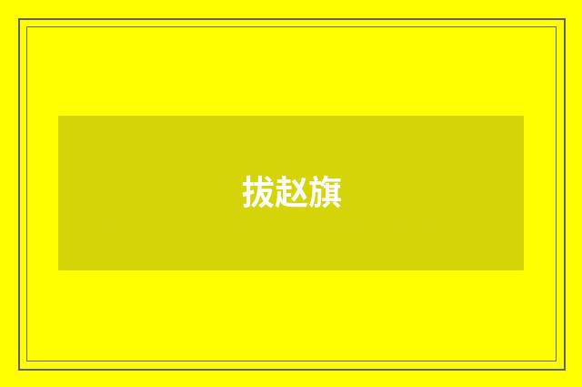 拔赵旗