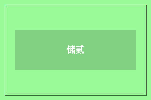 储贰