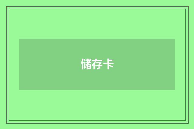 储存卡