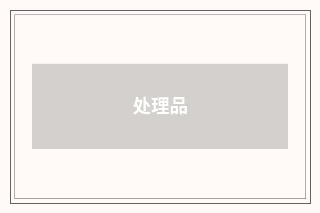 处理品
