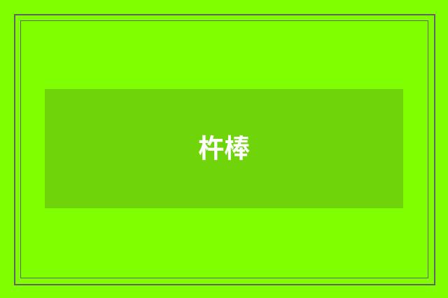 杵棒