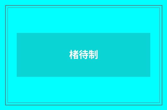 楮待制