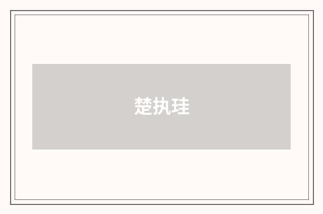 楚执珪